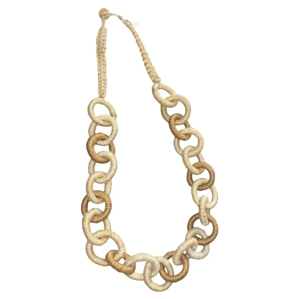NWOT Women's Handmade Braided Neutral 30